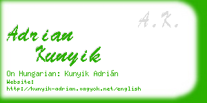 adrian kunyik business card