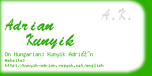 adrian kunyik business card